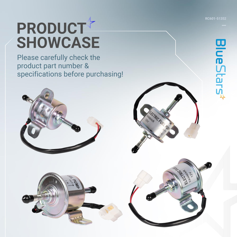 BlueStars RC601-51352 fuel pump installed on Kubota ZD-series equipment