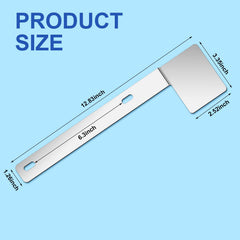 Blulu stainless steel license bracket close-up shows durable finish.