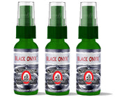 Blunteffects Blunt Effects Black Onyx bottle shows compact, long-lasting fragrance for car and home.