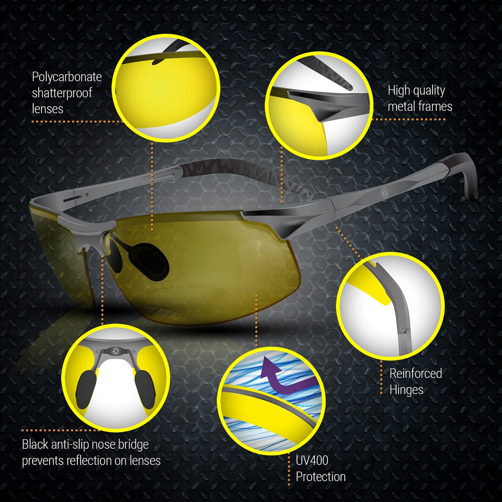 BLUPOND Knight Visor integrated nose pads offer comfort during long drives