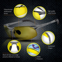 BLUPOND Knight Visor integrated nose pads offer comfort during long drives