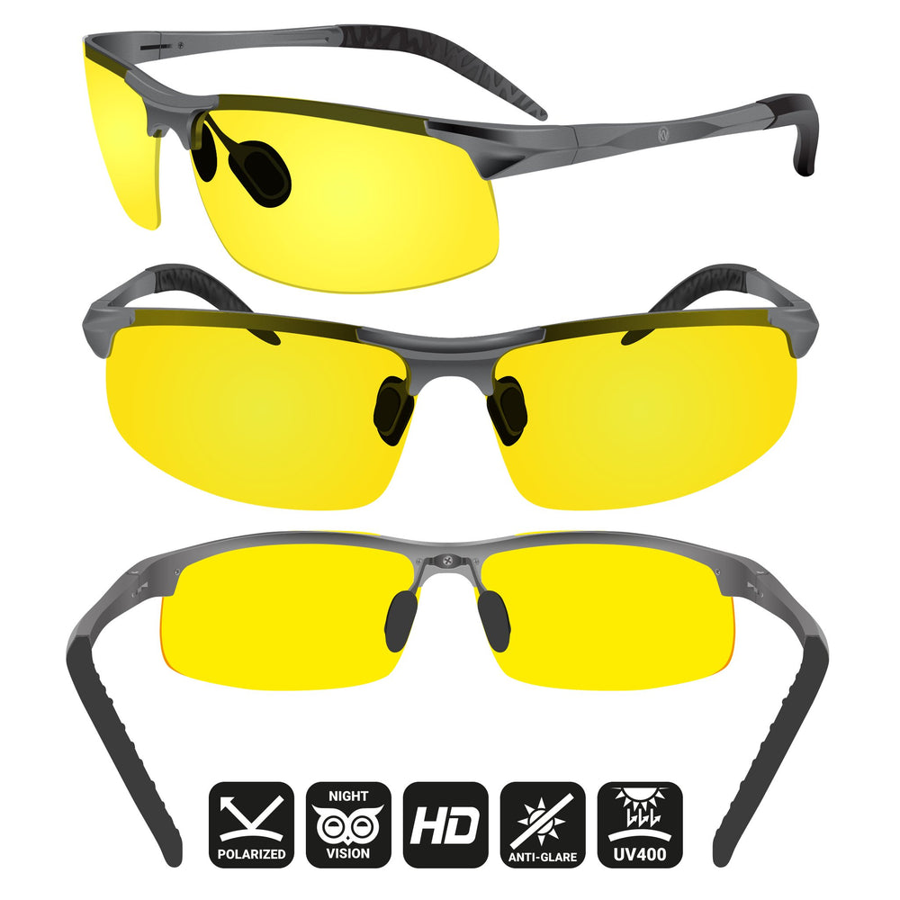 BLUPOND Knight Visor semi-polarized lenses improve clarity and reduce reflections