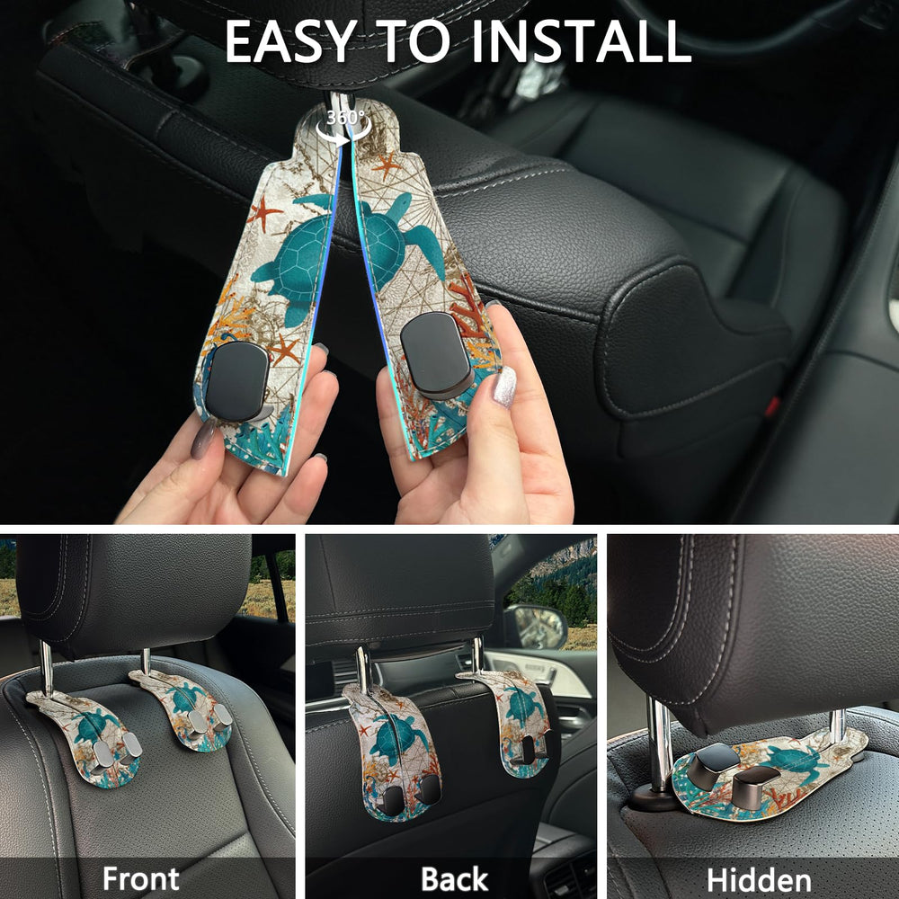 Blusabaca sea turtle design gift-ready car accessory.