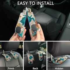 Blusabaca sea turtle design gift-ready car accessory.