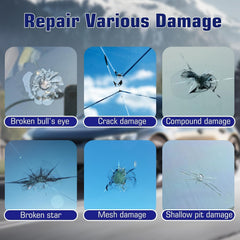 BLUTOKS Windshield Repair Kit handles chips, cracks, and spiderwebs for restoration