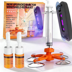 BLUTOKS windshield repair kit with suction cup curing light for quick fixes