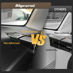 Carbon fiber texture adds premium style and durability.