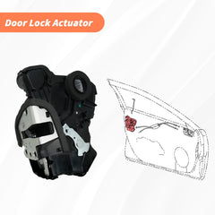 Blycorul door lock actuator durable materials for extended use.