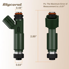 Blycorul injector set installed in a clean engine bay.