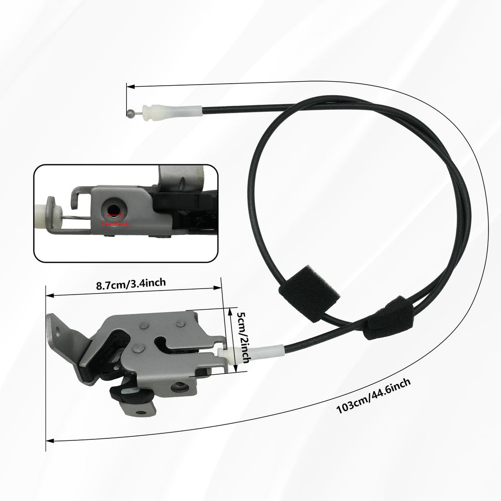 Ford E150/E250/E350 van latch fitting with cable.