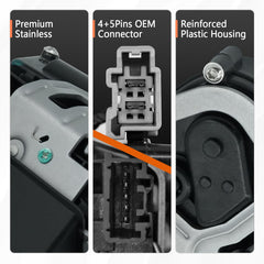 Blycorul liftgate lock actuator in-car trunk installation scene illustrates straightforward fitment.