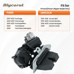 Blycorul liftgate lock actuator side view highlights OEM-style fit for easy replacement.
