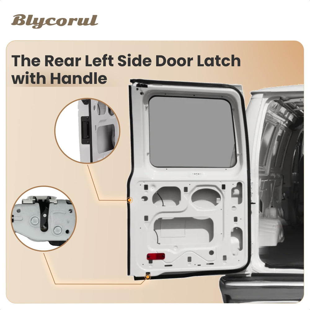 OE-number compatible replacement 8C2Z-15431A03-A for Ford Econoline latch.