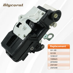 Blycorul rear door lock actuator installed on a GM vehicle demonstrates direct fit.