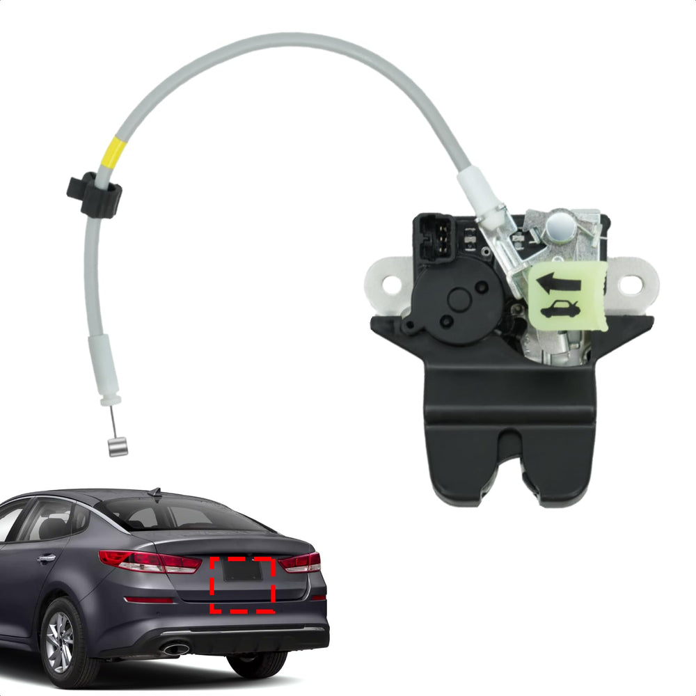 Blycorul rear trunk latch actuator side view shows robust steel build and precise fit