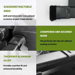 Blycorul retractable cargo cover with easy no-drill installation