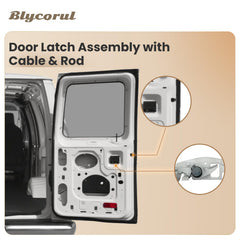 Blycorul door latch assembly compatible with 1992-2019 Econoline cargo doors.