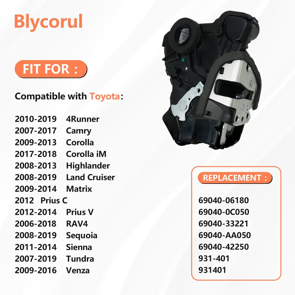 Blycorul Toyota 4Runner actuator ensuring reliable replacement