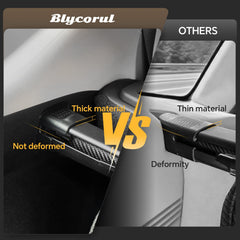 Aluminum crossbar and ABS handle provide strong support on Blycorul trunk cover