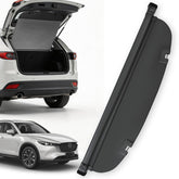 Blycorul trunk cover for Mazda CX-5 with carbon fiber texture protects valuables from prying eyes.