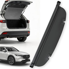Blycorul trunk cover for Mazda CX-5 with carbon fiber texture protects valuables from prying eyes.