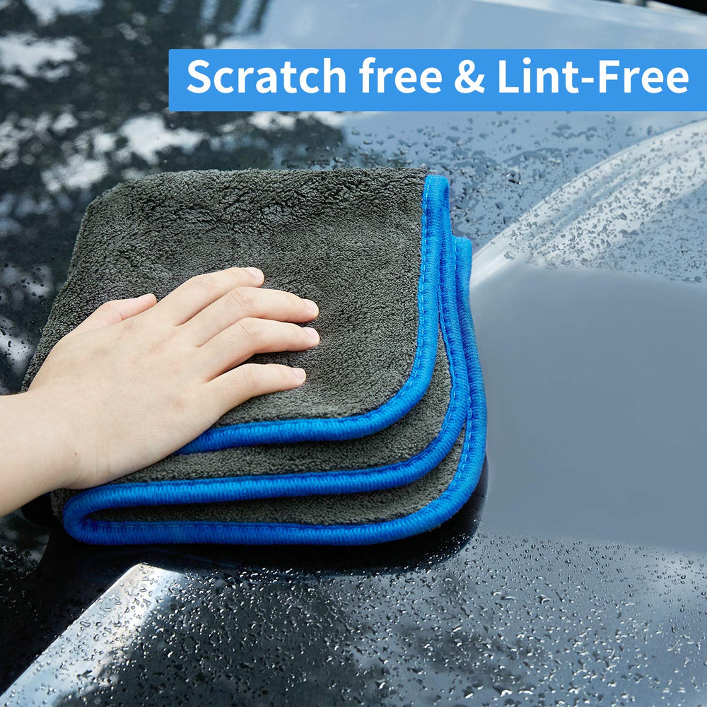 Bmlei large microfiber towel for car cleaning 16x16 inches