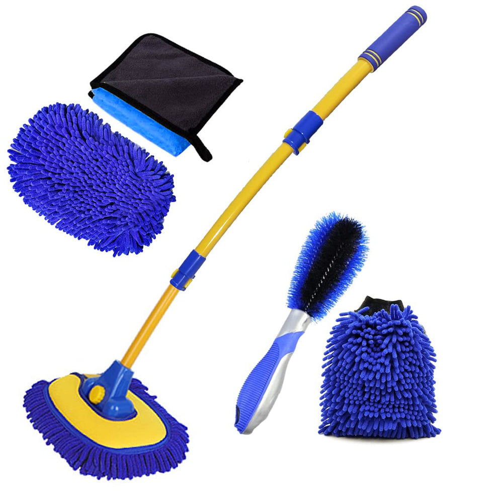BMLEI car wash brush with long handle reaches the roof for easy cleaning
