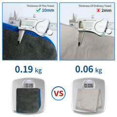 Bmlei plush microfiber cloth for washing and detailing without lint