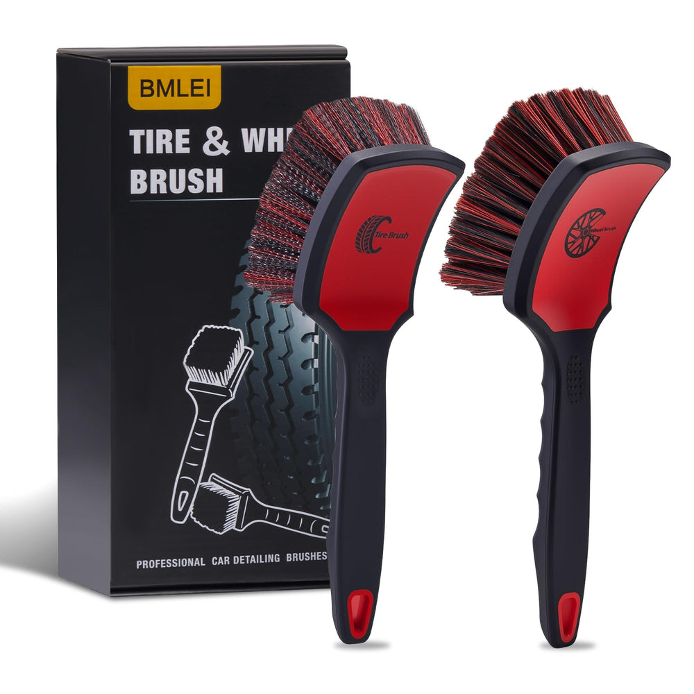 BMLEI wheel & tire brush set main image for safe, scratch-free rim and tire cleaning