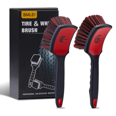 BMLEI wheel & tire brush set main image for safe, scratch-free rim and tire cleaning
