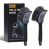 Bmlei wheel brush with soft bristles for scratch-free rim cleaning