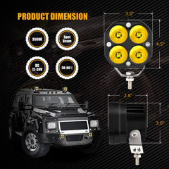 BMPUG spot beam LED pods 40W for long-range driving