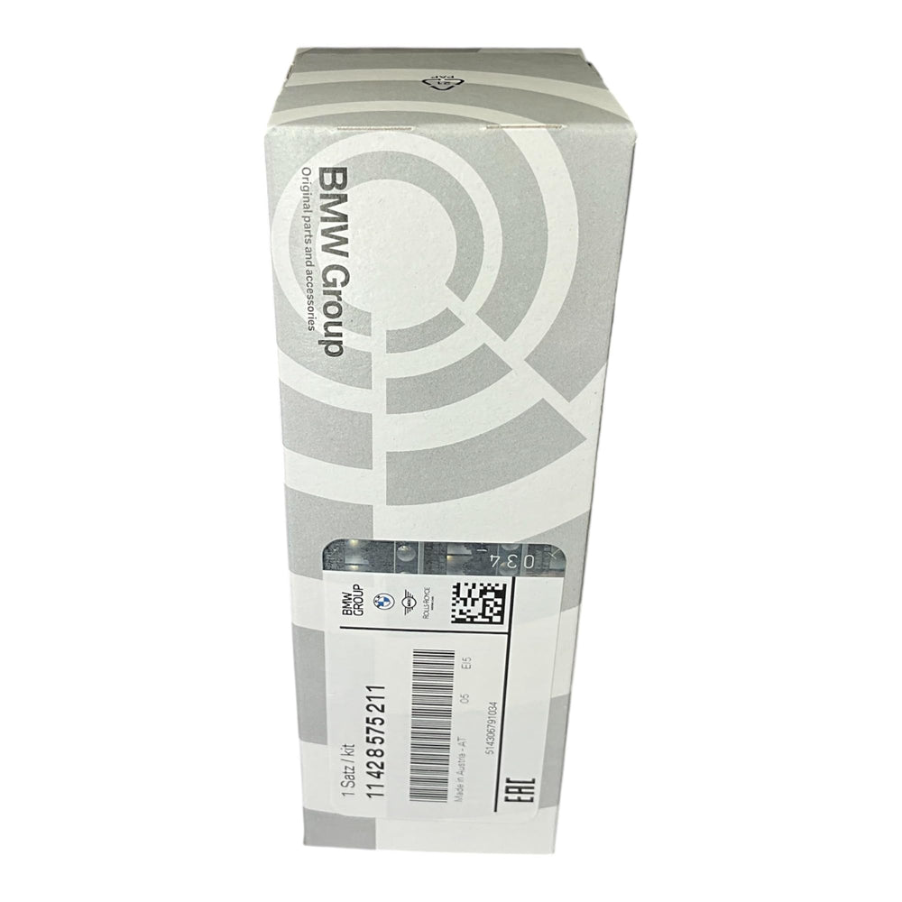 BMW 11428575211 materials closeup emphasizes durable construction and filtration-focused design