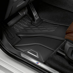 BMW all-weather floor mats for G05 X5 and G07 X7 protect footwell from dirt and moisture