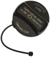 BMW genuine fuel filler cap front view showing OEM fit and seal benefits.