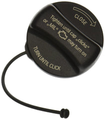BMW genuine fuel filler cap front view showing OEM fit and seal benefits.