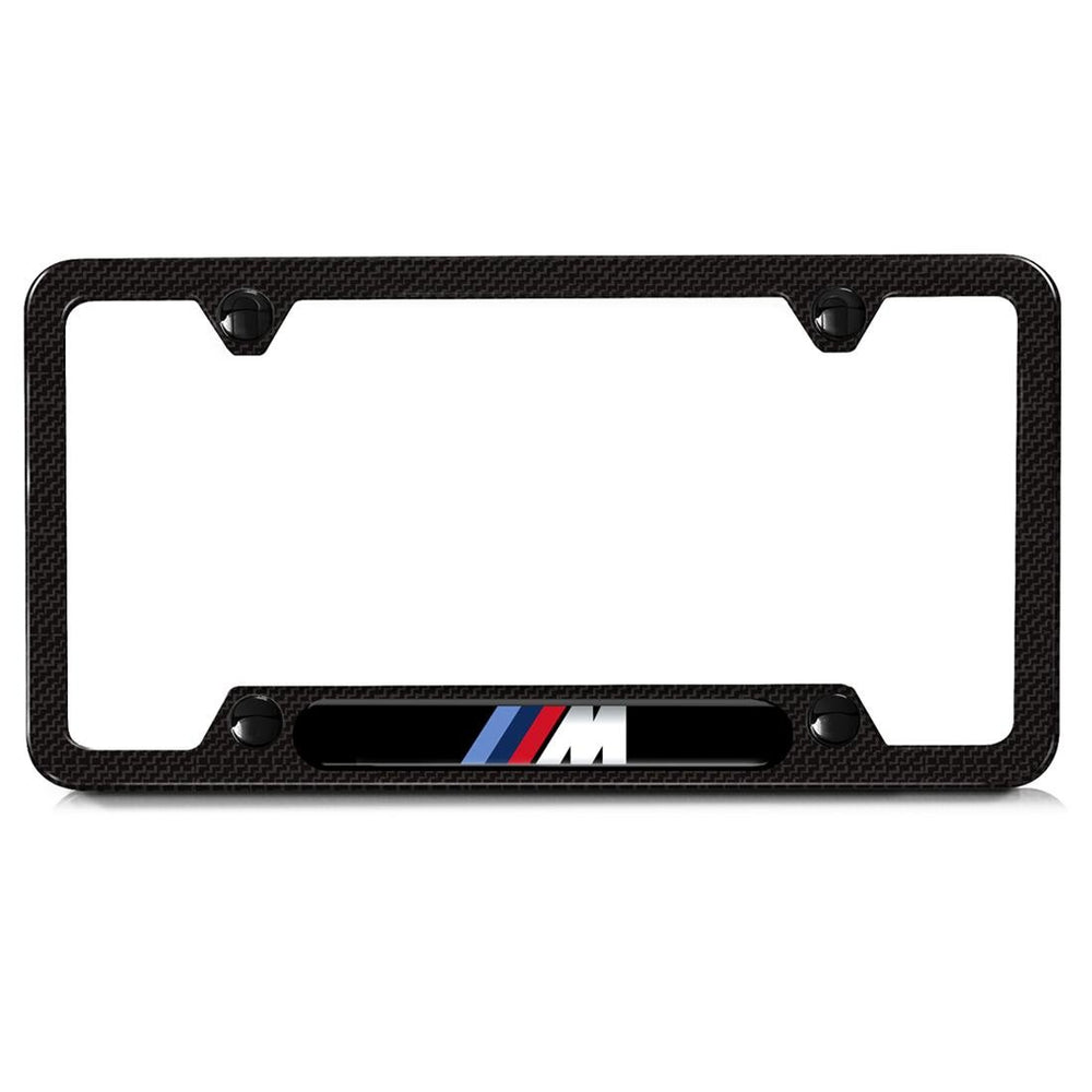 BMW M carbon fiber license plate frame adds authentic M Performance styling with OEM-grade durability