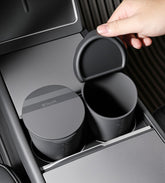 BMZX car trash can with lid closed to control odors during drives.