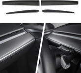 BMZX Tesla dashboard wrap in carbon fiber finish for Model 3/Y enhances interior style