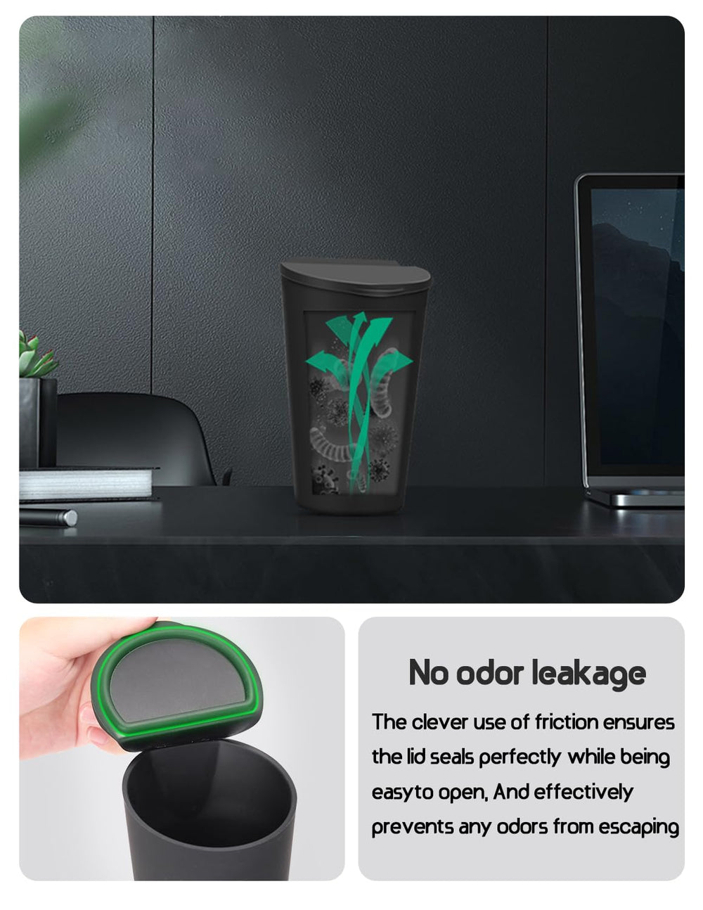 BMZX trash can in car door pocket keeps clutter organized on the go.