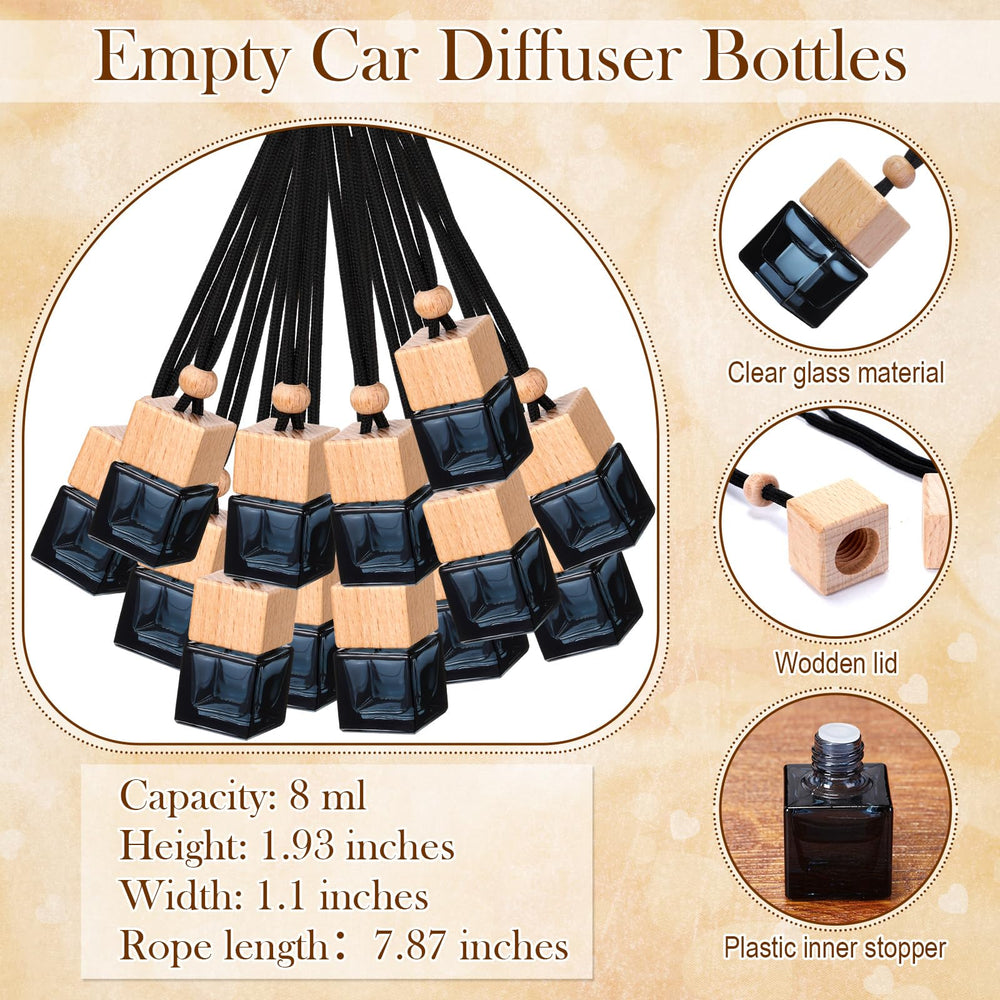 Boao empty car diffuser bottles in a 50-count pack