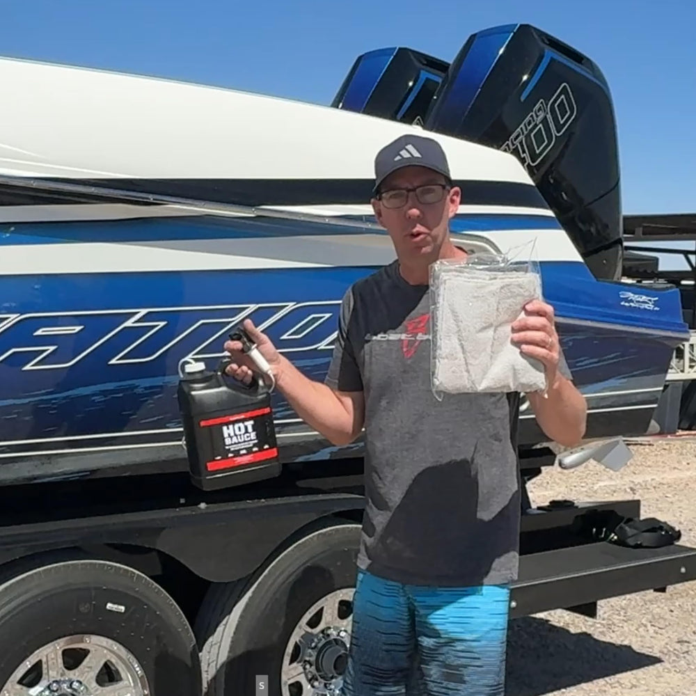 Boat Bling 3-foot sprayer attachment extends reach for thorough cleaning