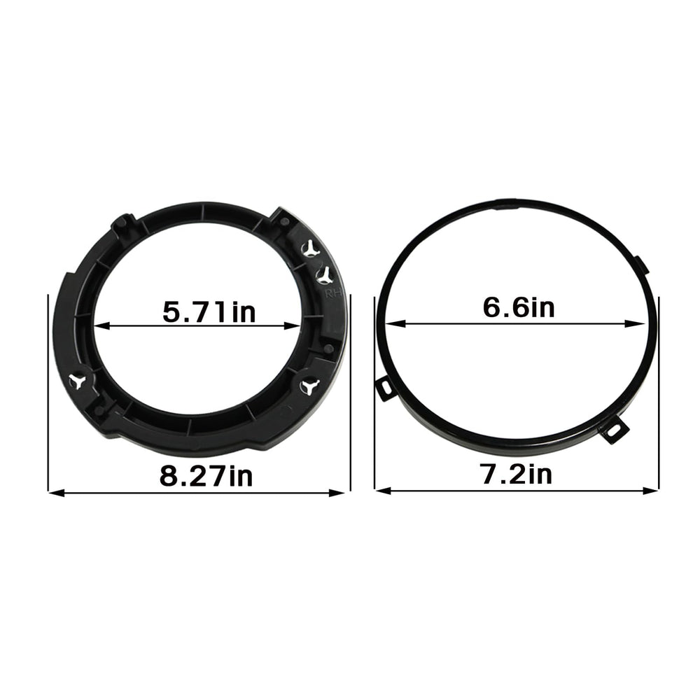 Boatship 7inch round headlight mounting bracket right for Jeep JK, sturdy and secure