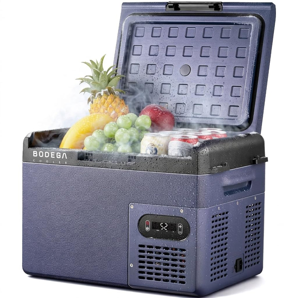 BODEGA 12V car fridge in compact design for travel cooling