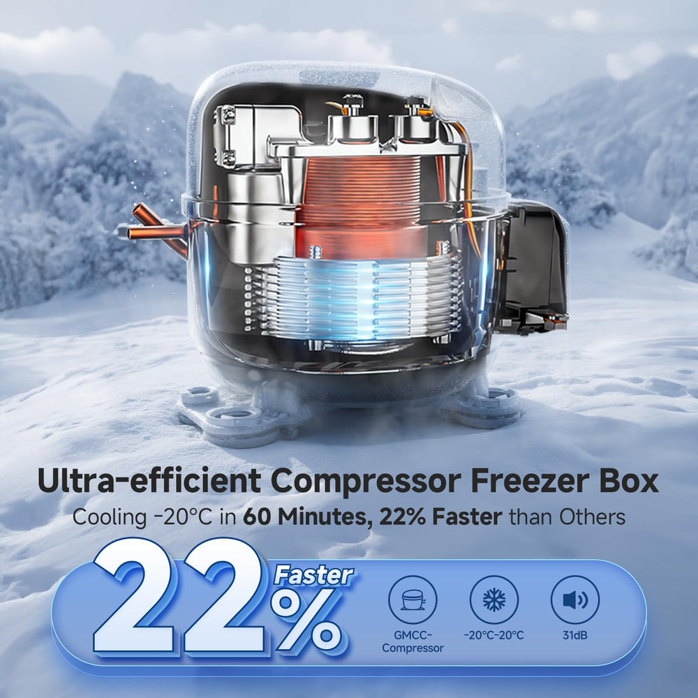 BODEGACOOLER app control display, easy temperature adjustments on the go