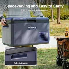 BODEGACOOLER triple power ports, flexible charging for camping trips