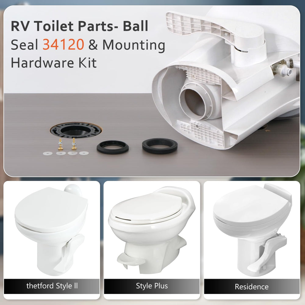 Boeemi screws set ensures secure mounting for long-lasting RV toilet parts.
