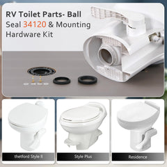 Boeemi screws set ensures secure mounting for long-lasting RV toilet parts.