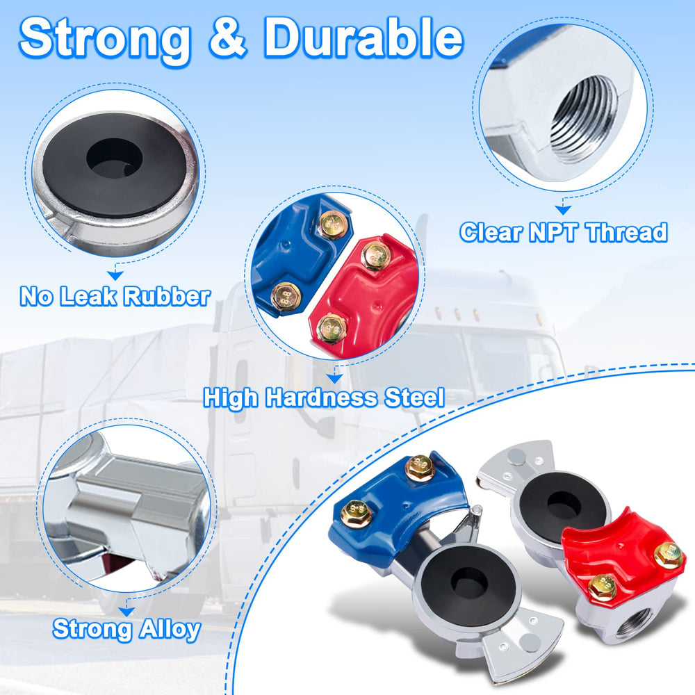 Boeray glad hand with 1/2 inch NPT port for precise connections.