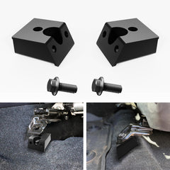 Bofn Racing Premium Front Seat Riser front view shows height boost for Toyota trucks